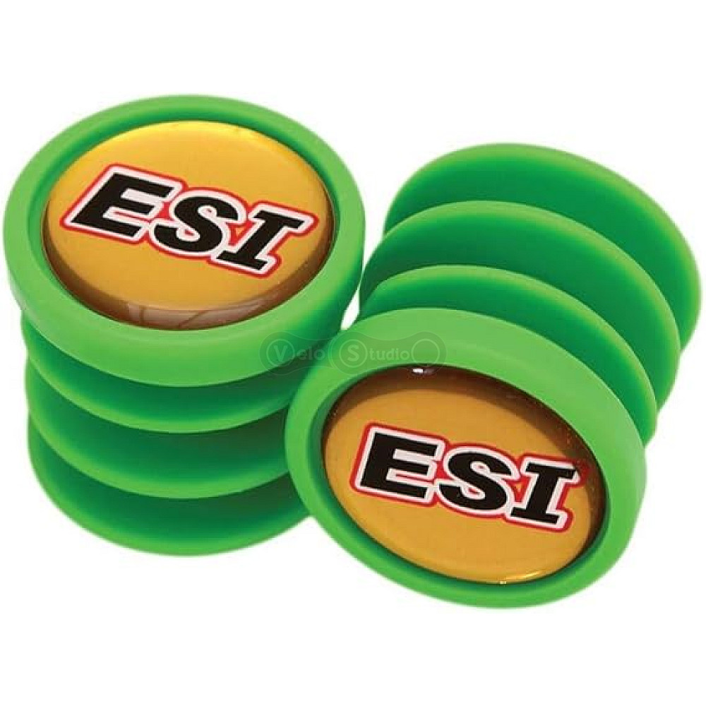 Заглушки руля ESI Bar Plug Green, зелёные