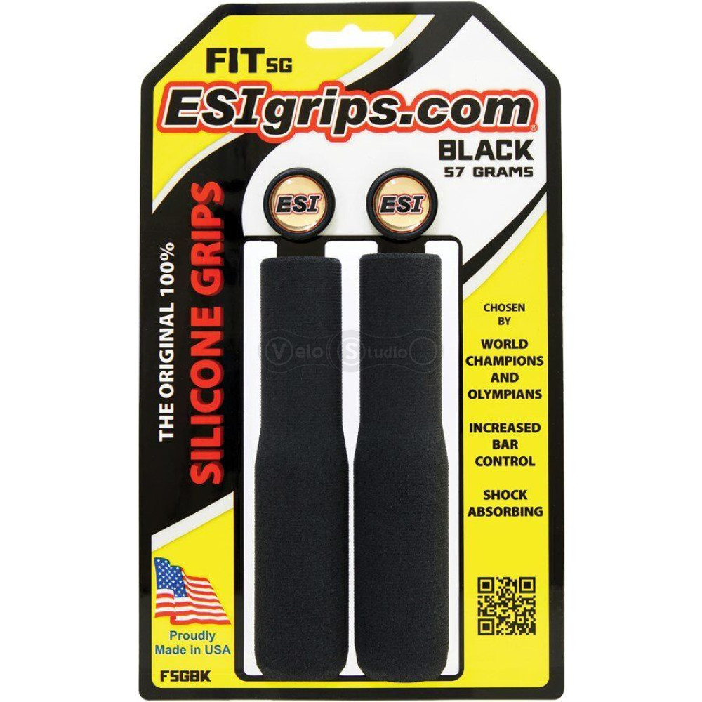 Грипси ESI Fit SG Black (чорні) 32-34 мм