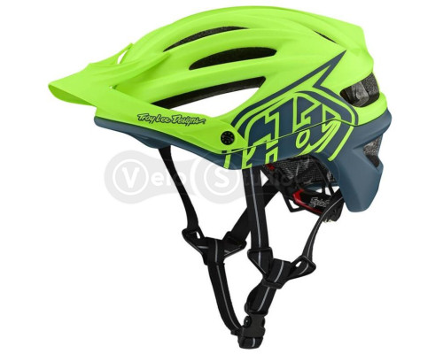 Вело шолом TLD A2 Mips Decoy [Flo Yellow / AIR Force Blue] S (54-56 см)