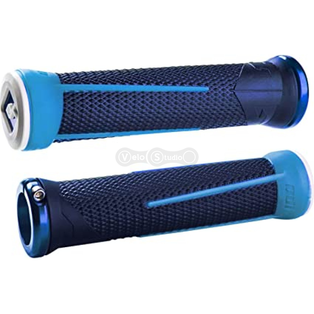 Грипси ODI AG-1 Signature Brt Blue/Lt Blue w/Blue clamps