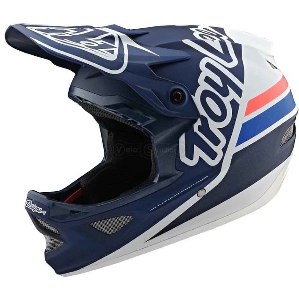 Вело шлем TLD D3 Fiberlite [Silhouette Navy/White] S (54-55 см)
