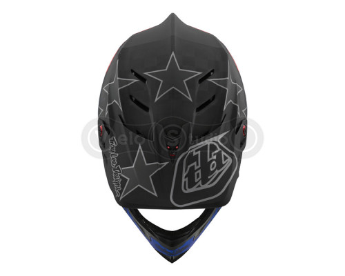 Вело шолом TLD D4 Mips Carbon Helmet [Freedom 2.0 Black/Red] XL (60-61 см)