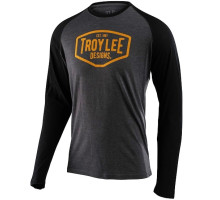 Футболка TLD Motor Oil LS Raglan [Char Blk] SM