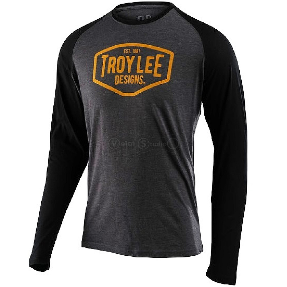 Футболка TLD Motor Oil LS Raglan [Char Blk] XL