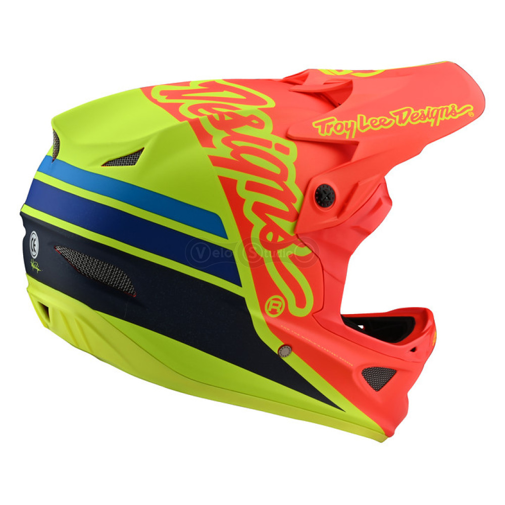 Вело шолом TLD Fiberlite D3 [Silhoette Orange/Yellow] L (58-59 см)