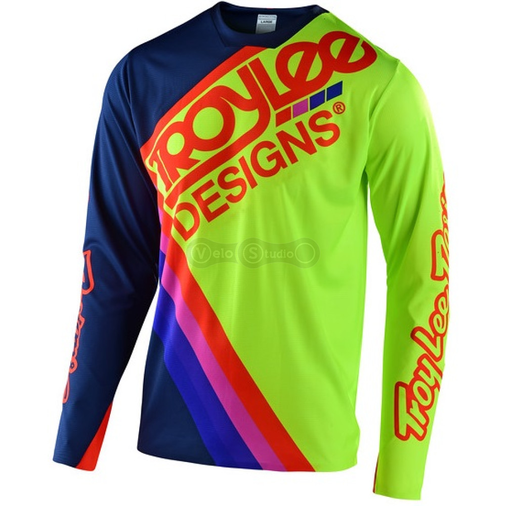 Вело джерсі TLD Sprint Ultra Jersey Tilt [Navy Flo Yellow] SM