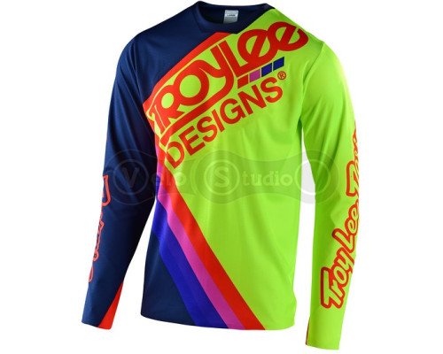 Вело джерси TLD Sprint Ultra Jersey Tilt [Navy Flo Yellow] SM