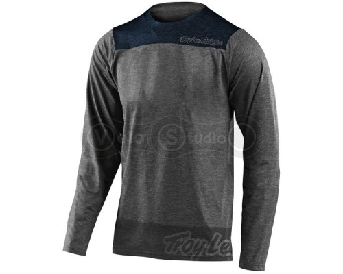 Вело джерси TLD Skyline LS Jersey London [Gray Heather Navy] SM