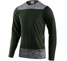 Вело джерси TLD Skyline LS Chill Jersey London [Olive Grey] MD