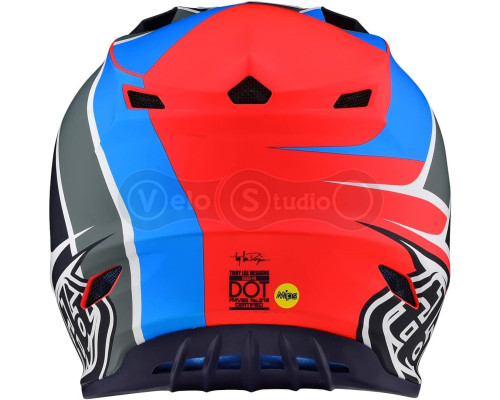 Мотошолом TLD SE4 Polyacrylite Mips Helmet [Beta Orange Navy] L (58-59 см)