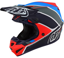 Мотошолом TLD SE4 Polyacrylite Mips Helmet [Beta Orange Navy] M (57-58 см)