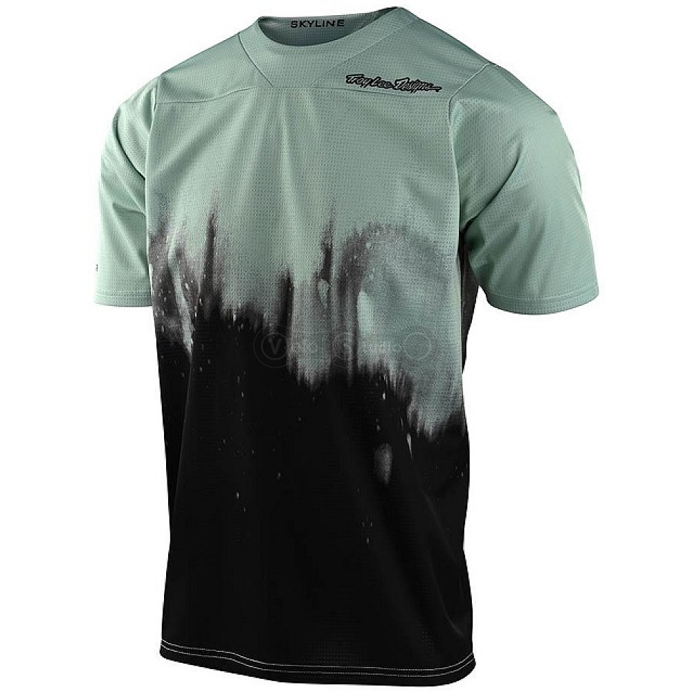 Вело джерси TLD Skyline Air SS Jersey Diffuze Smoke [Green Black] MD