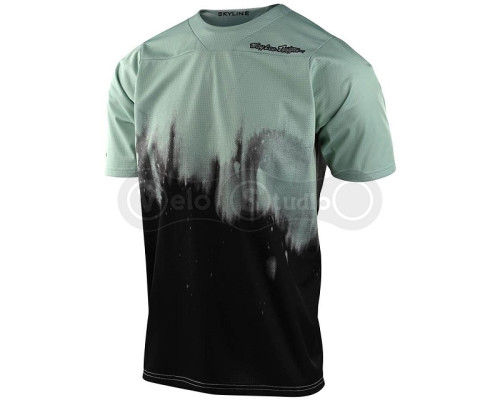 Вело джерсі TLD Skyline Air SS Jersey Diffuze Smoke [Green Black] SM