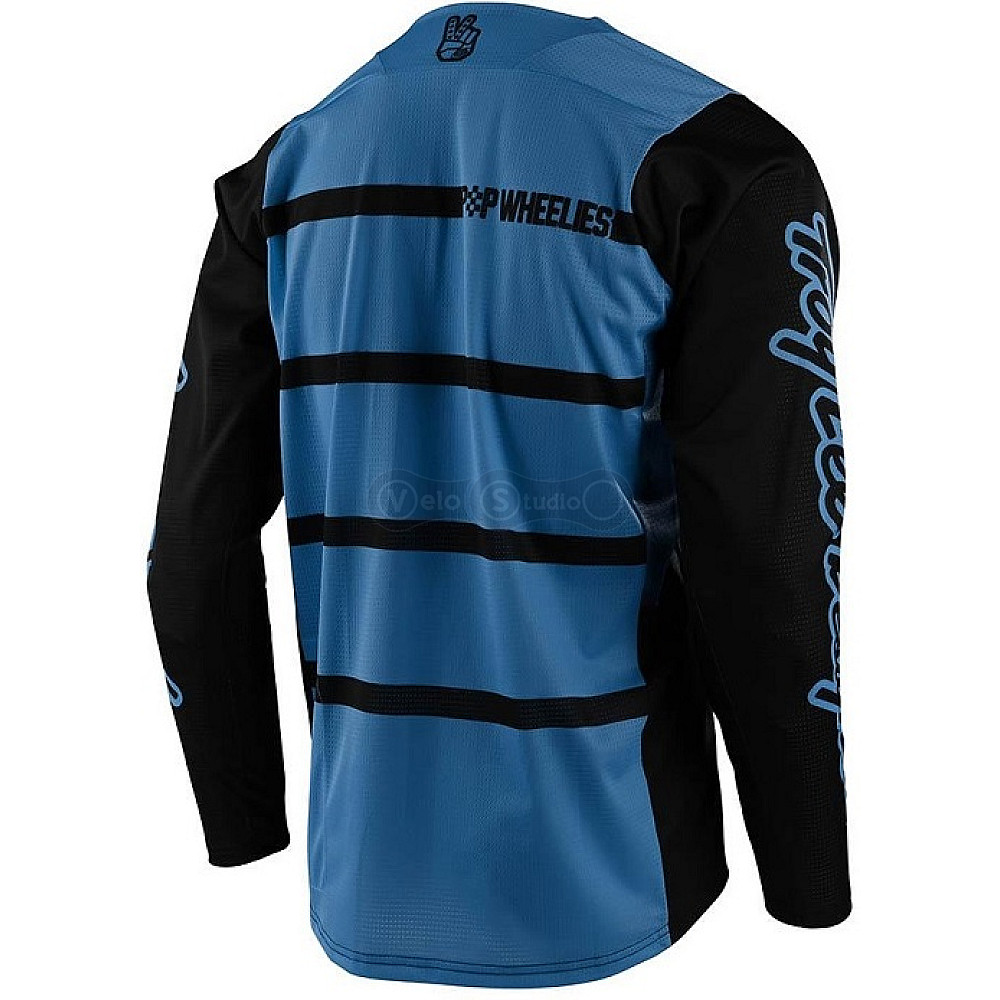 Вело джерси TLD Skyline LS Jersey [Diffuze Blue Bird Black] SM