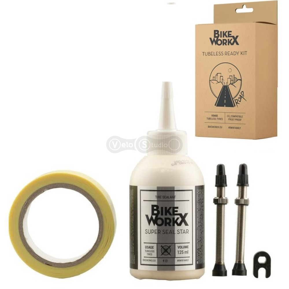 Набір для встановлення безкамерки BikeWorkX Tubeless Ready Kit Gravel/ROAD