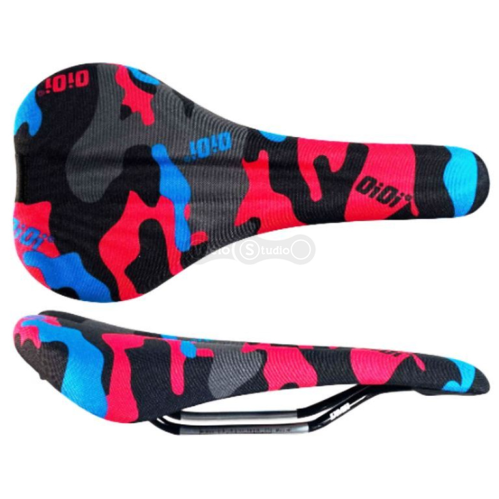 Седло DMR Oi-Oi Miami Camo Grey/Blue Pink 278mm x 147mm