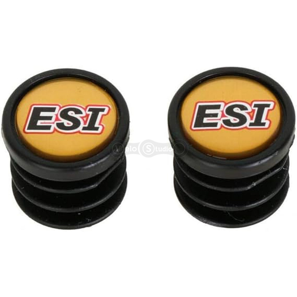 Заглушки руля ESI Bar Plug Black, чёрные (OEM)