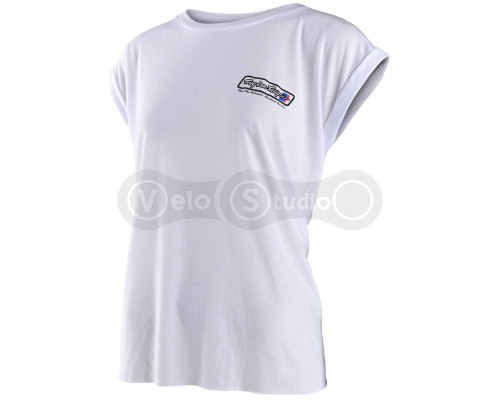 Женская футболка TLD Womens Go Faster SS Tee [White] LG