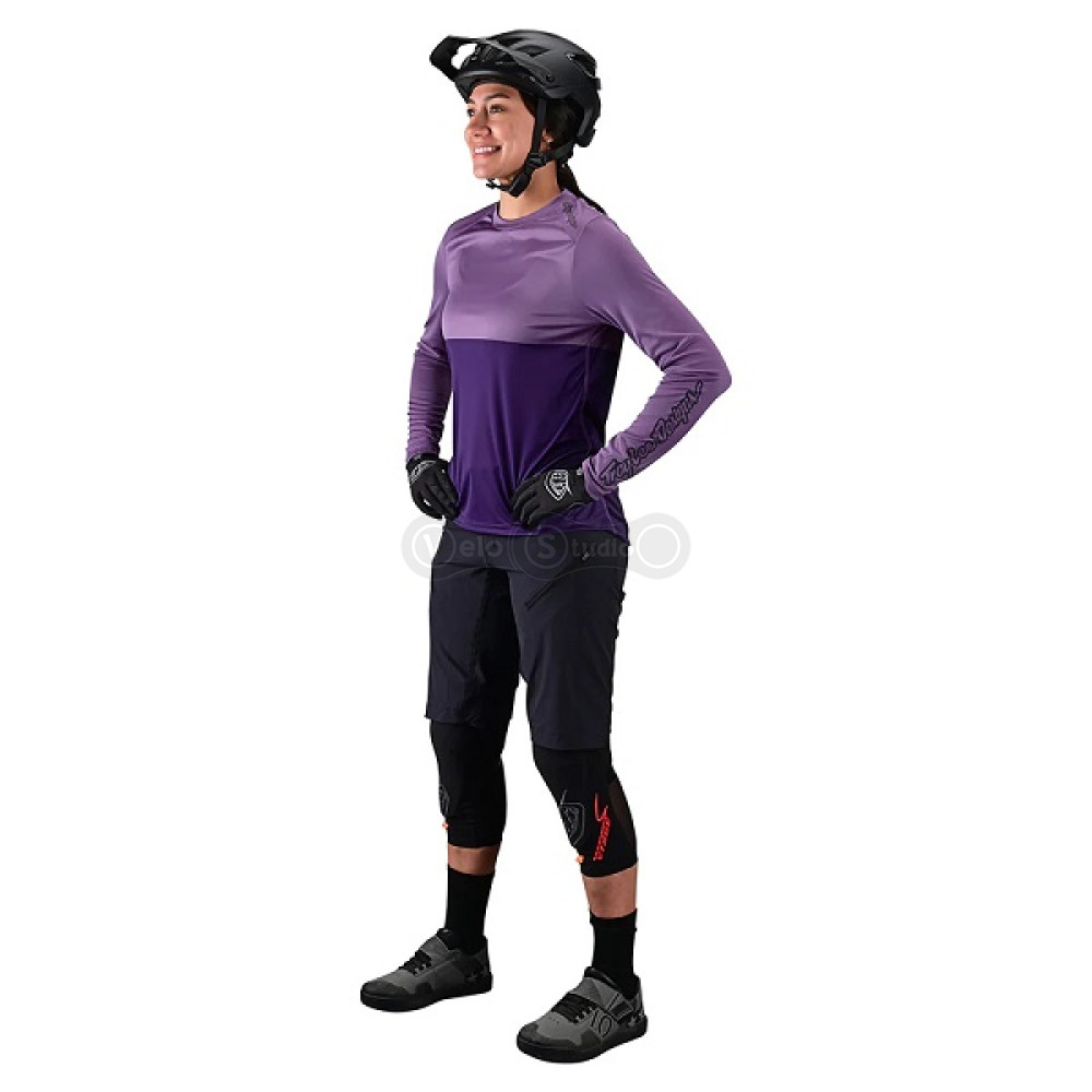 Женская вело джерси TLD WMNS Lilium LS Jersey [Block Orchid Purple] LG