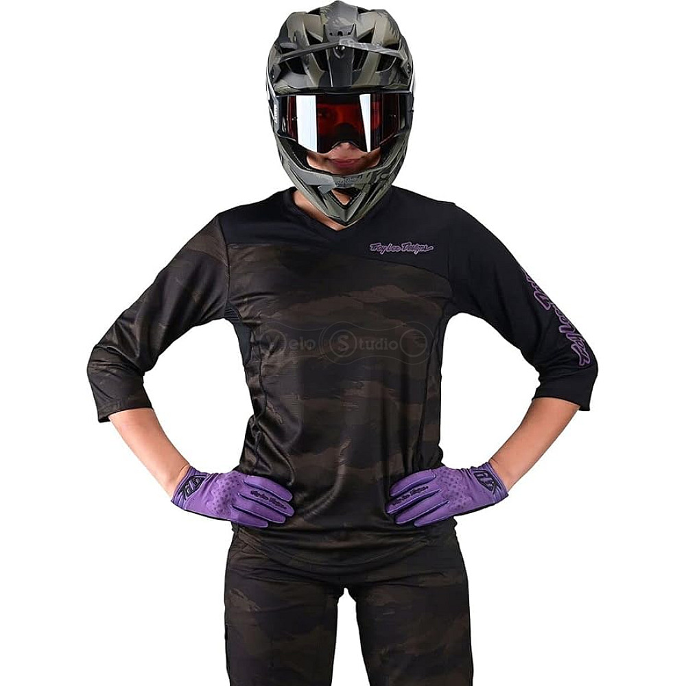 Женская джерси TLD WMNS Mischief 3/4 Jersey [Brushed Camo Army] SM