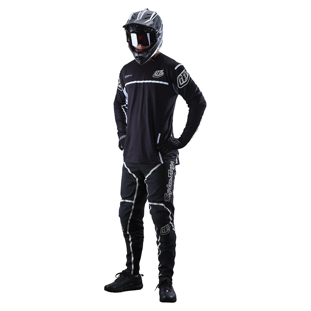 Вело джерсі TLD Sprint Ultra Jersey Lines [Black White] XL
