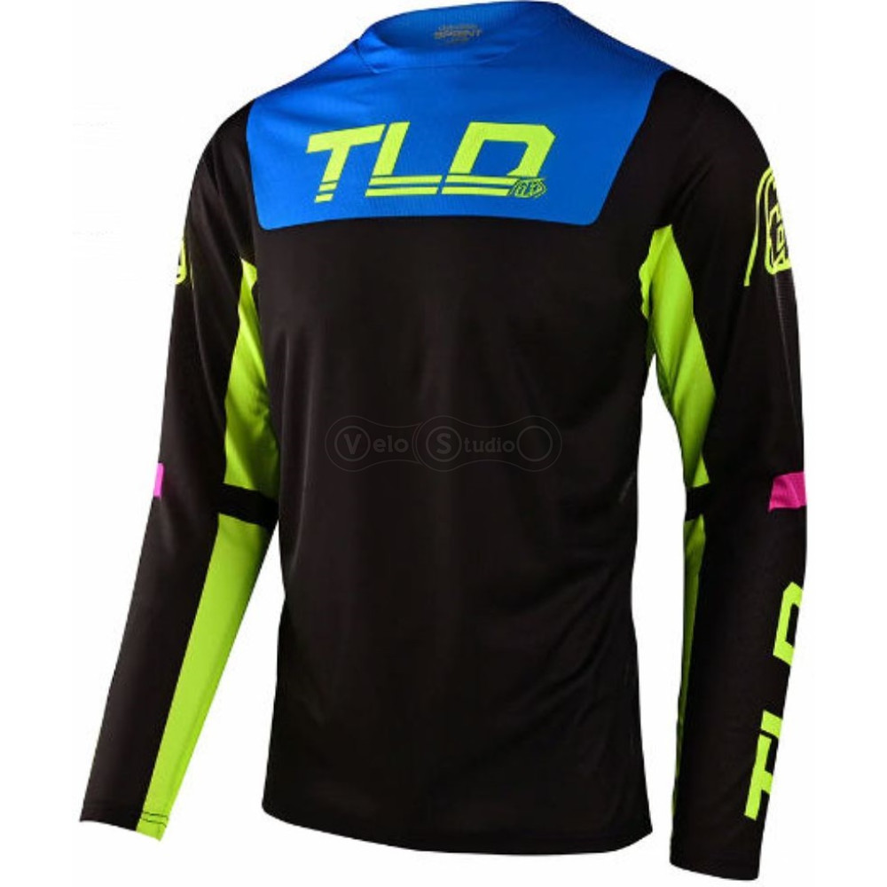 Вело джерси TLD Sprint Jersey Fractura [BLk/Yellow] MD