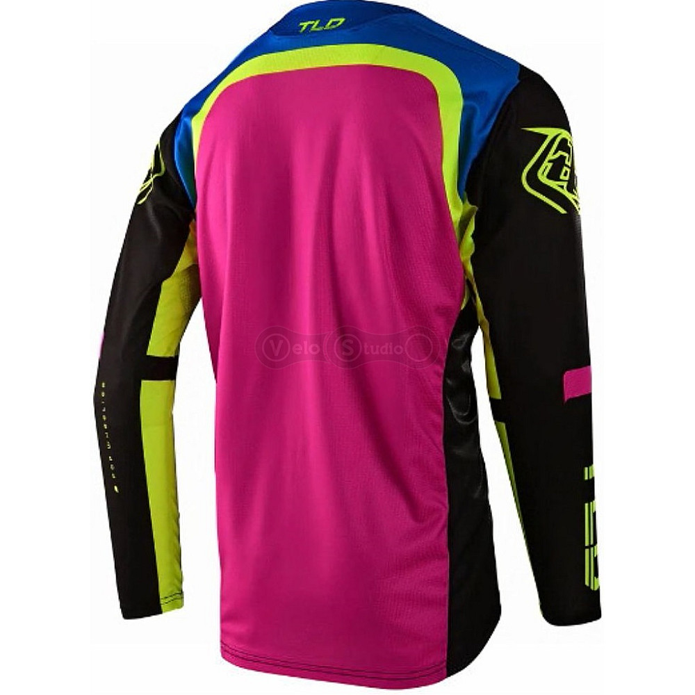 Вело джерси TLD Sprint Jersey Fractura [BLk/Yellow] LG