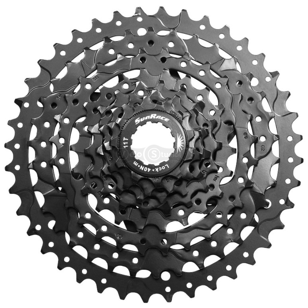 Касета SUN RACE M680 MTB 8 швидкостей 11-40T ED Black