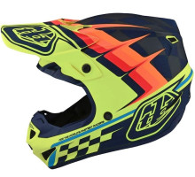 Мотошолом TLD SE4 Polyacrylite Mips [Warped Yellow] XL (60-61 см)