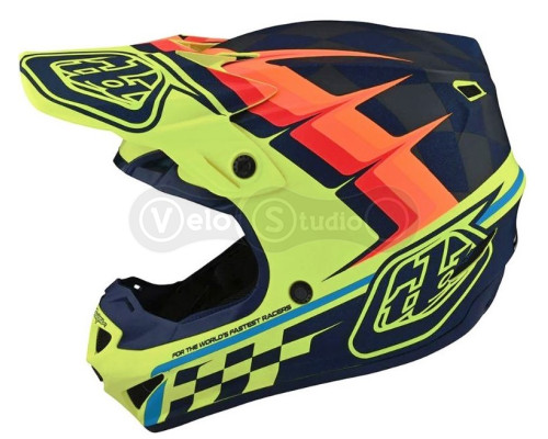 Мотошолом TLD SE4 Polyacrylite Mips [Warped Yellow] XL (60-61 см)