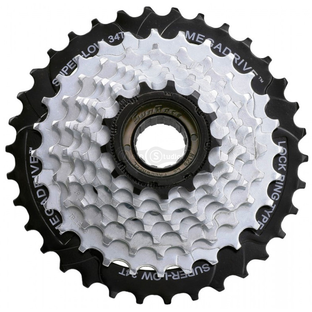 Трещотка SUN RACE M56 8 скоростей 13-34T Zinc+Black