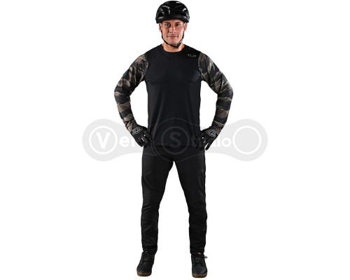 Вело джерсі TLD Skyline LS Chill Jersey [Hide Out Black] SM