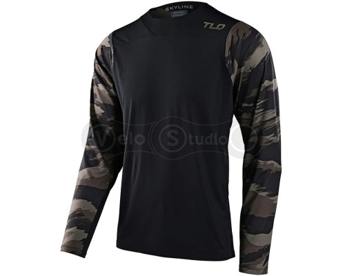 Вело джерси TLD Skyline LS Chill Jersey [Hide Out Black] MD