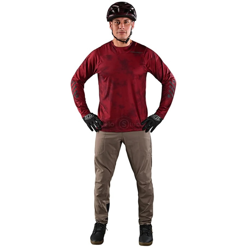 Вело джерси TLD Skyline LS Chill Jersey [Tie Dye Wine] MD
