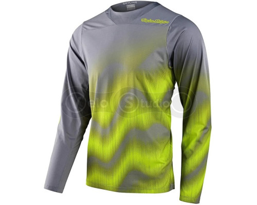 Вело джерси TLD Skyline LS Chill Jersey Waves [LT Gray] LG