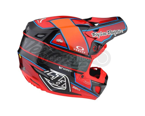 Мото шолом TLD SE5 Carbon Mips Integra Helmet [Team Red] M (57-58 см)