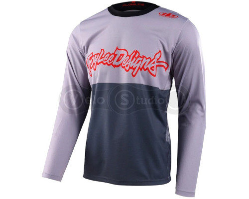 Вело джерсі TLD Flowline LS Jersey Scripter [Charcoal] XL