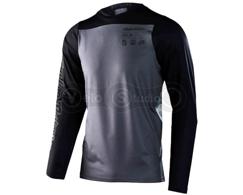 Вело джерси TLD Skyline LS Chill Jersey Mono [Charcoal] SM
