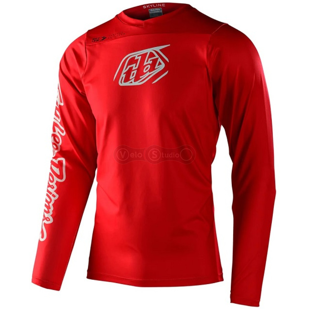 Вело джерсі TLD Skyline LS Chill Jersey [Iconic Fiery Red] MD