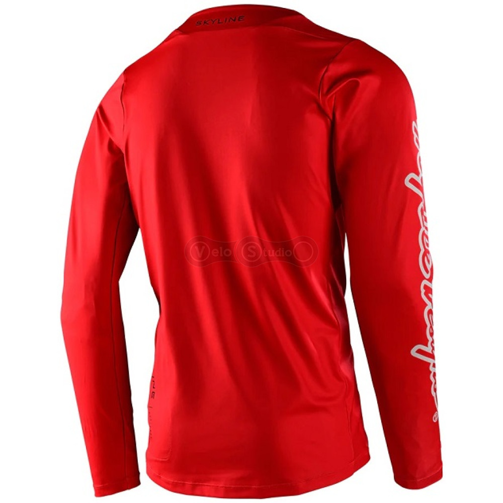 Вело джерсі TLD Skyline LS Chill Jersey [Iconic Fiery Red] MD