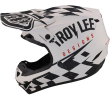 Мотошолом TLD SE4 Polyacrylite Mips Helmet Race Shop [White Black] M (57-58 см)
