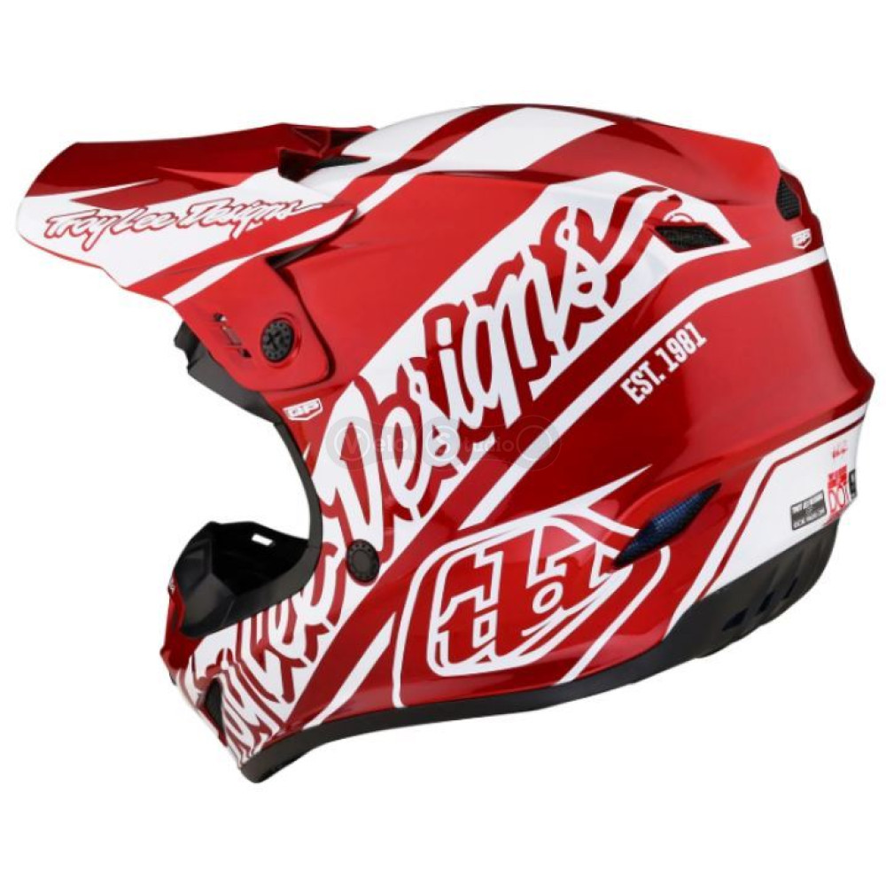 Мотошлем TLD GP Helmet Slice [Red White] XL (60-61 см)