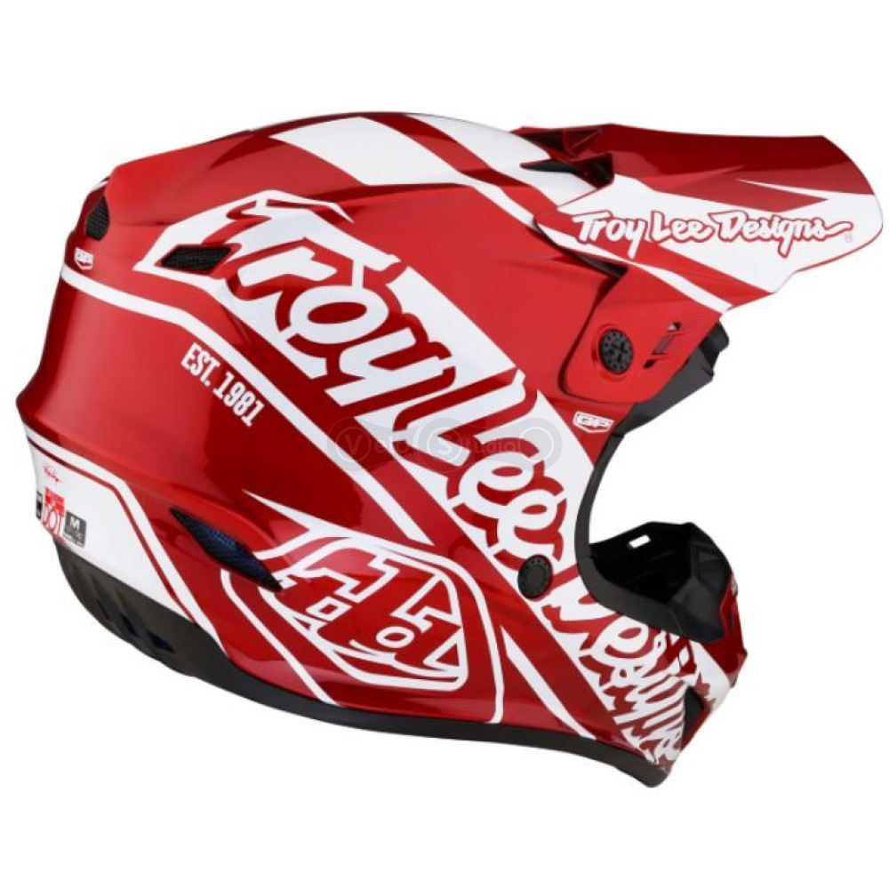 Мотошлем TLD GP Helmet Slice [Red White] XL (60-61 см)