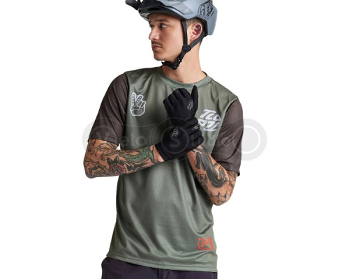 Вело джерси TLD Flowline SS Jersey Flipped [Olive] SM