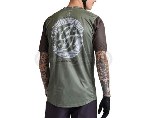 Вело джерси TLD Flowline SS Jersey Flipped [Olive] MD