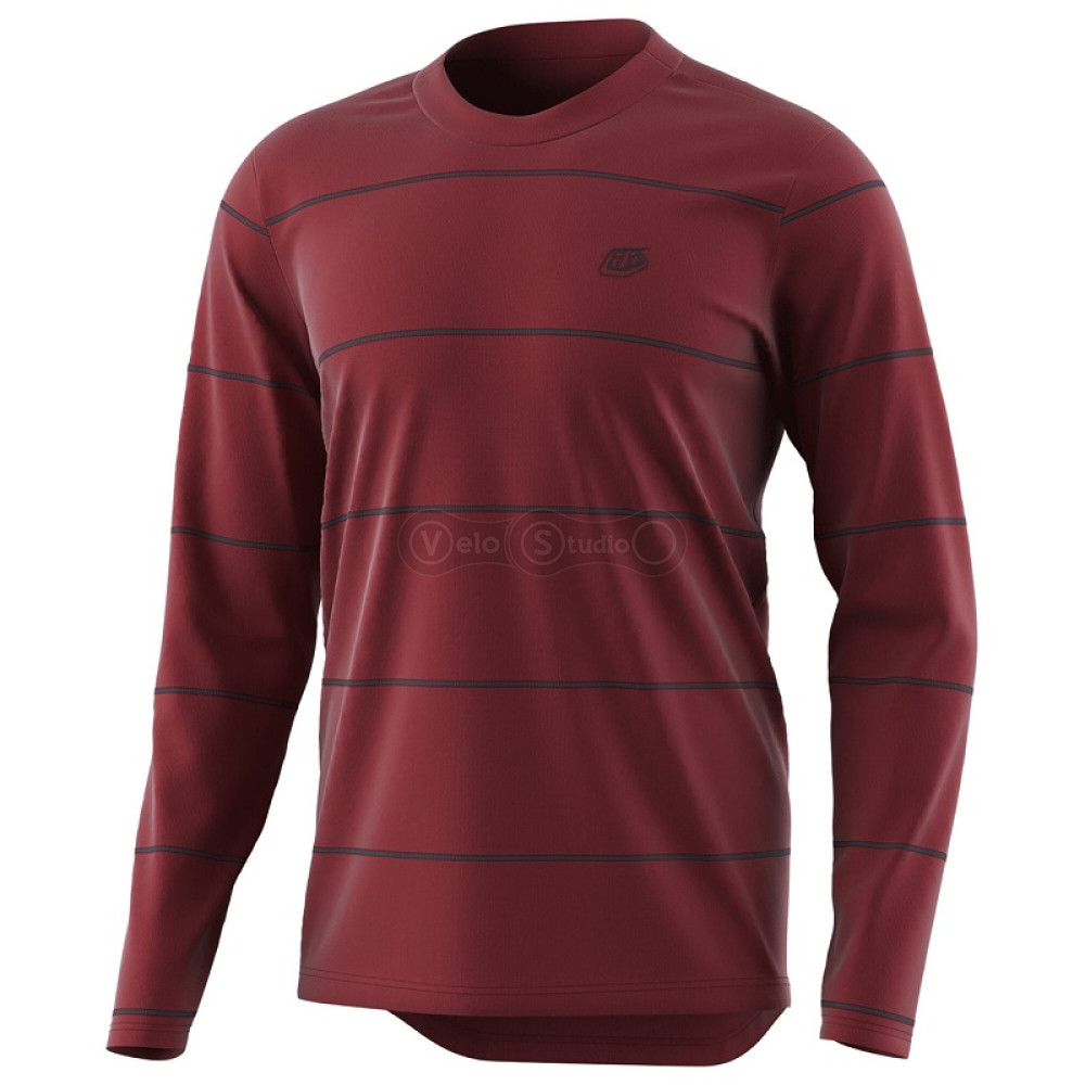 Вело джерси TLD Flowline LS Jersey Revert [Wine] MD