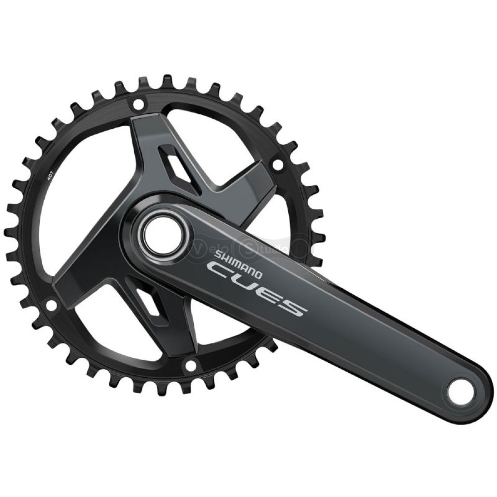 Шатуны Shimano FC-U8000-1, CUES, Hollowtech II, 175мм, 40T, 9-11 скоростей