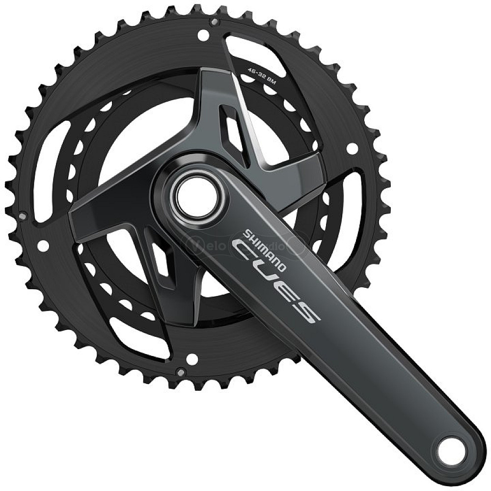Шатуны Shimano FC-U8000-2, CUES, Hollowtech II, 170мм, 46X32T, 11 скоростей