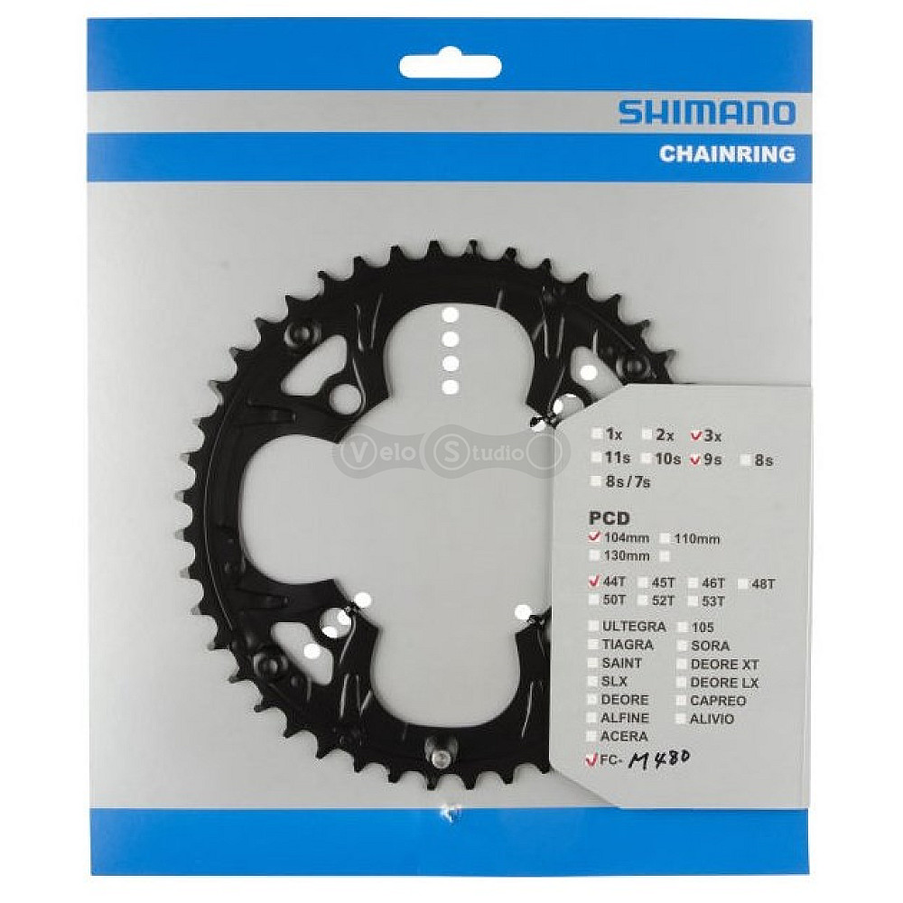 Звезда шатунов Shimano FC-M480, 44 зуба, BCD104