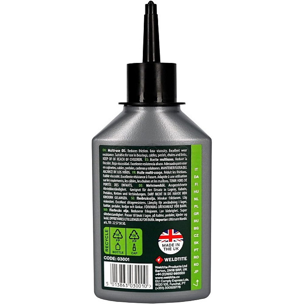 Смазка универсальная Weldtite 03001 TF2 Multi-Use Oil, 125мл